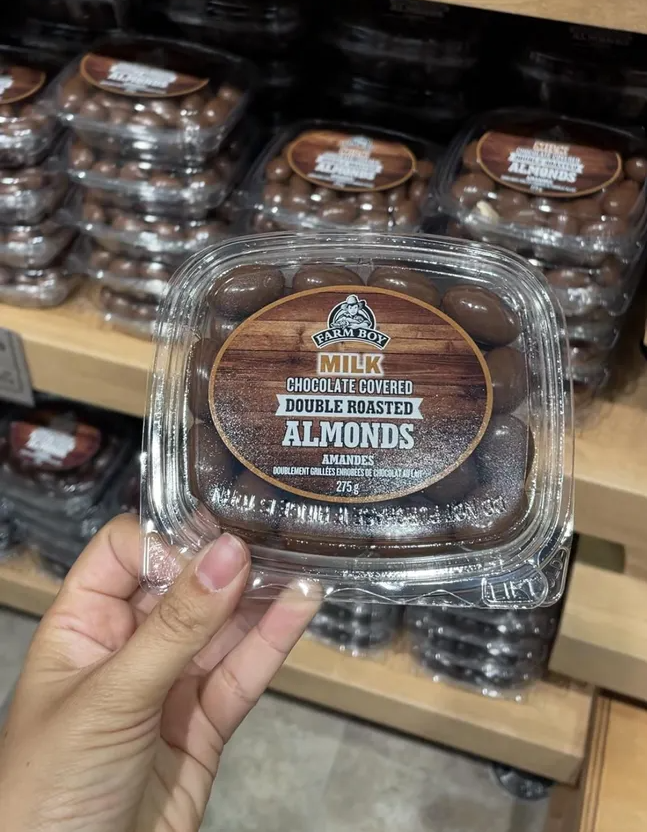 Chocolate-covered almonds at Farm Boy-narcity.com