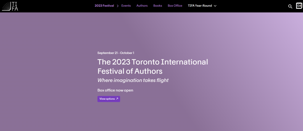 Toronto International Festival of Authors (TIFA)-TOP