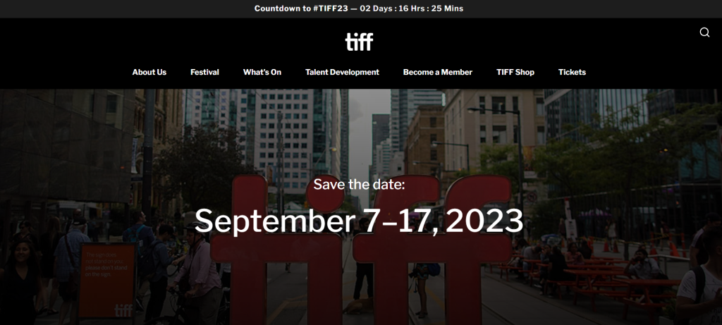  Toronto International Film Festival (TIFF)-TOP
