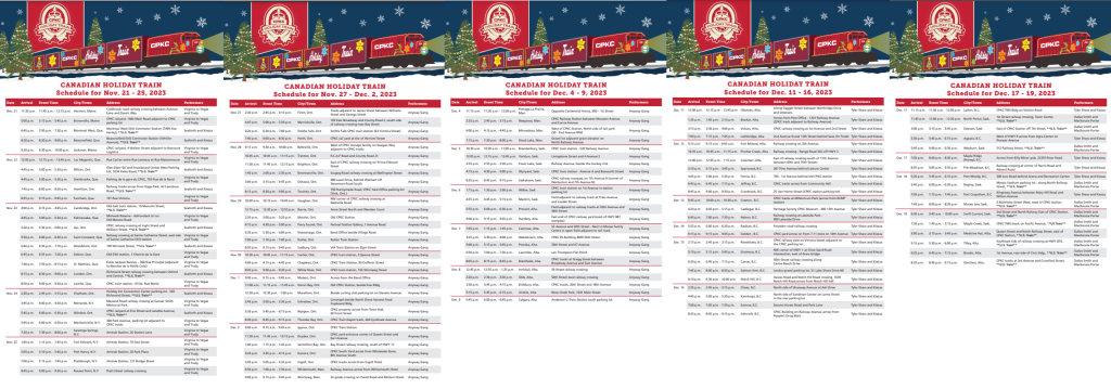  Canadian Pacific Holiday Train 2023